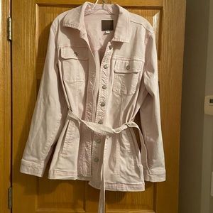 Maurice’s Blush Jean Jacket with Tie